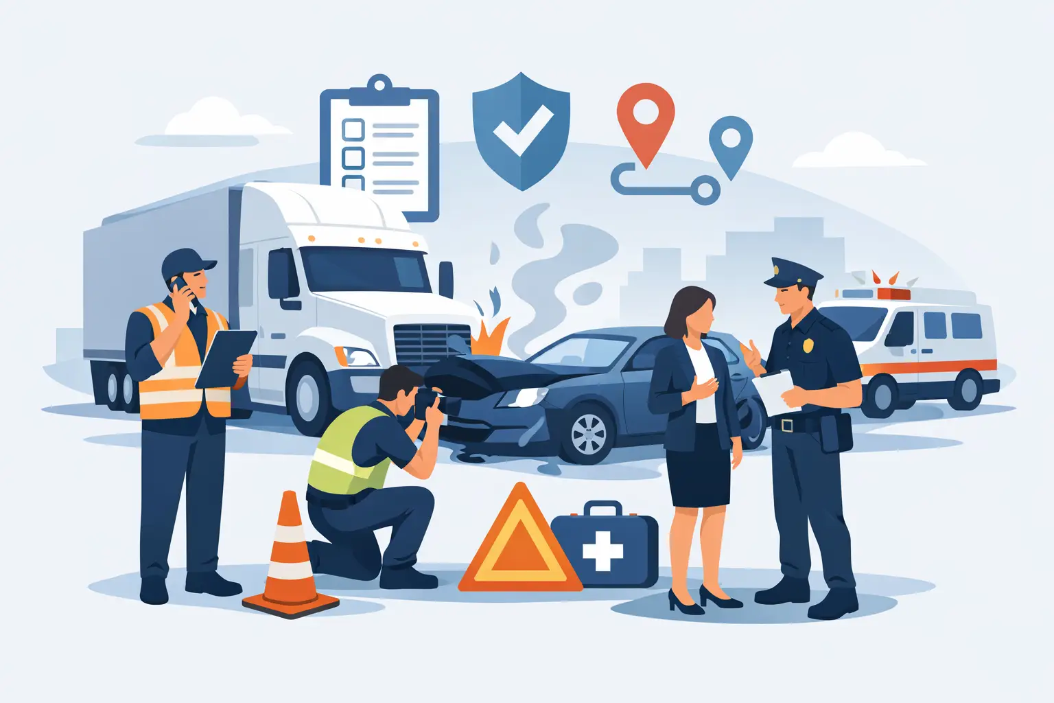 Best Post Accident Response Steps for DOT Fleets
